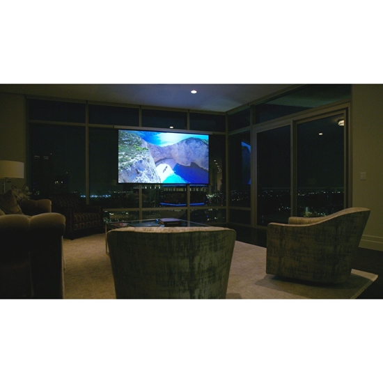 Screen Innovations Solo Pro 2 Ambient Light Rejection, Lithium-Ion Battery, Tensioned Projector Screen Acoustically Transparent- 100" (49x87) - 16:9 - Slate 1.2 - SPT100SL12
