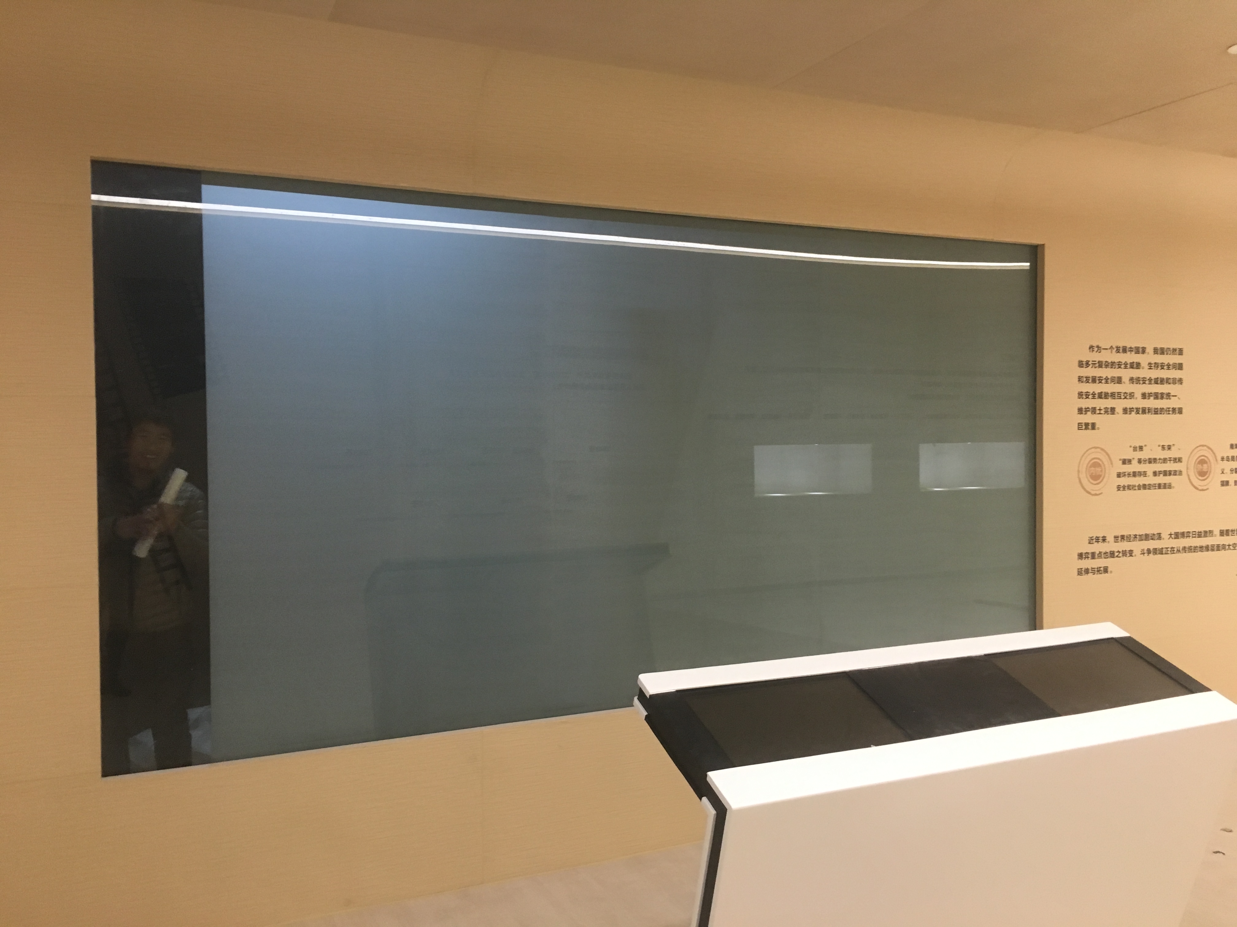 High Contrast Grey Rear Projection Film for Showroom