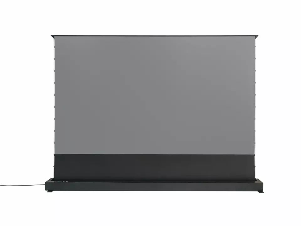 120" Laser TV Projector Screen Motorized Floor Rising PET UST ALR Tab Tension Screen Suitable For Home Theater